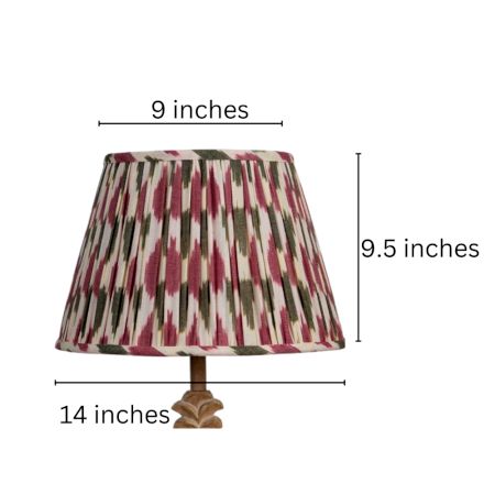 Pink Ikat Empire Lampshade Large